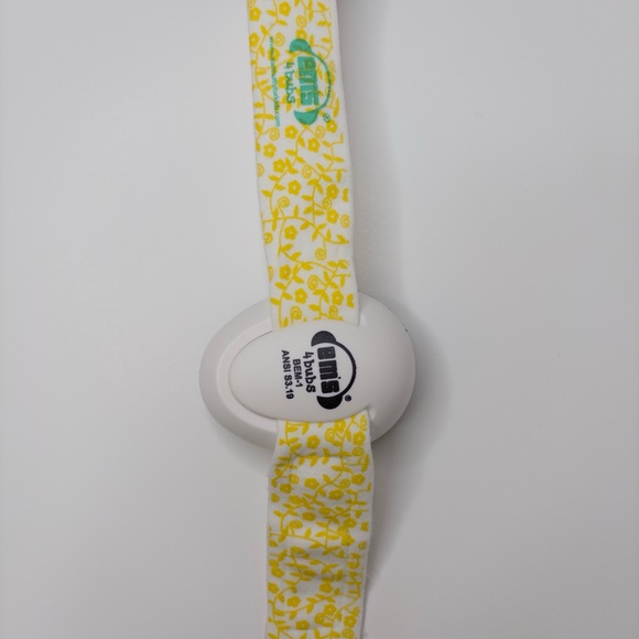 Em's 4 Bubs Yellow Floral Headband Adjustable Noise Reducing Protective Ear Muff - Picture 7 of 10